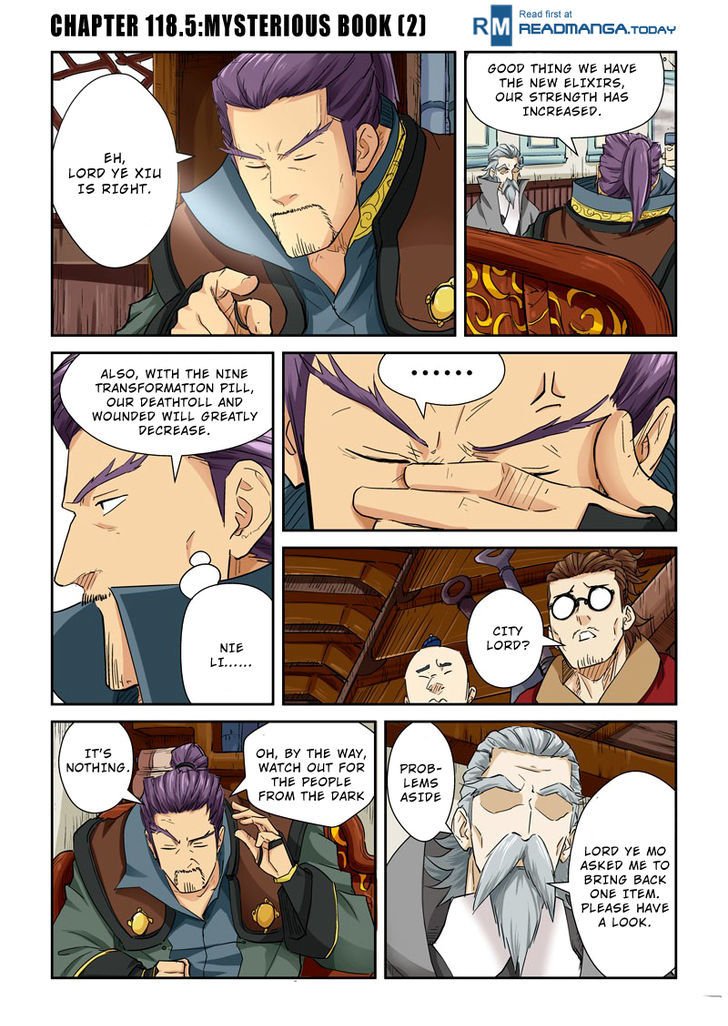 Tales of Demons and Gods Chapter 118.5 Mysterious Book(2) page 1