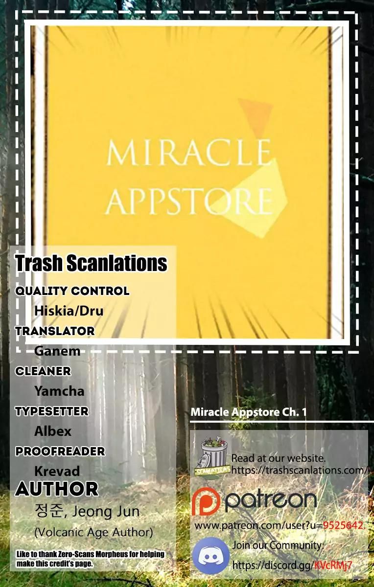 Miracle App Store Chapter 1 page 1