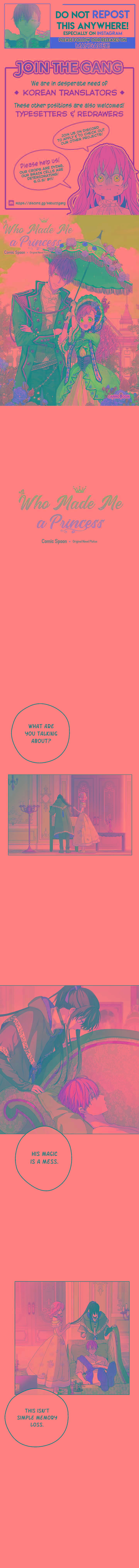 Who Made Me A Princess Chapter 70.1 page 1