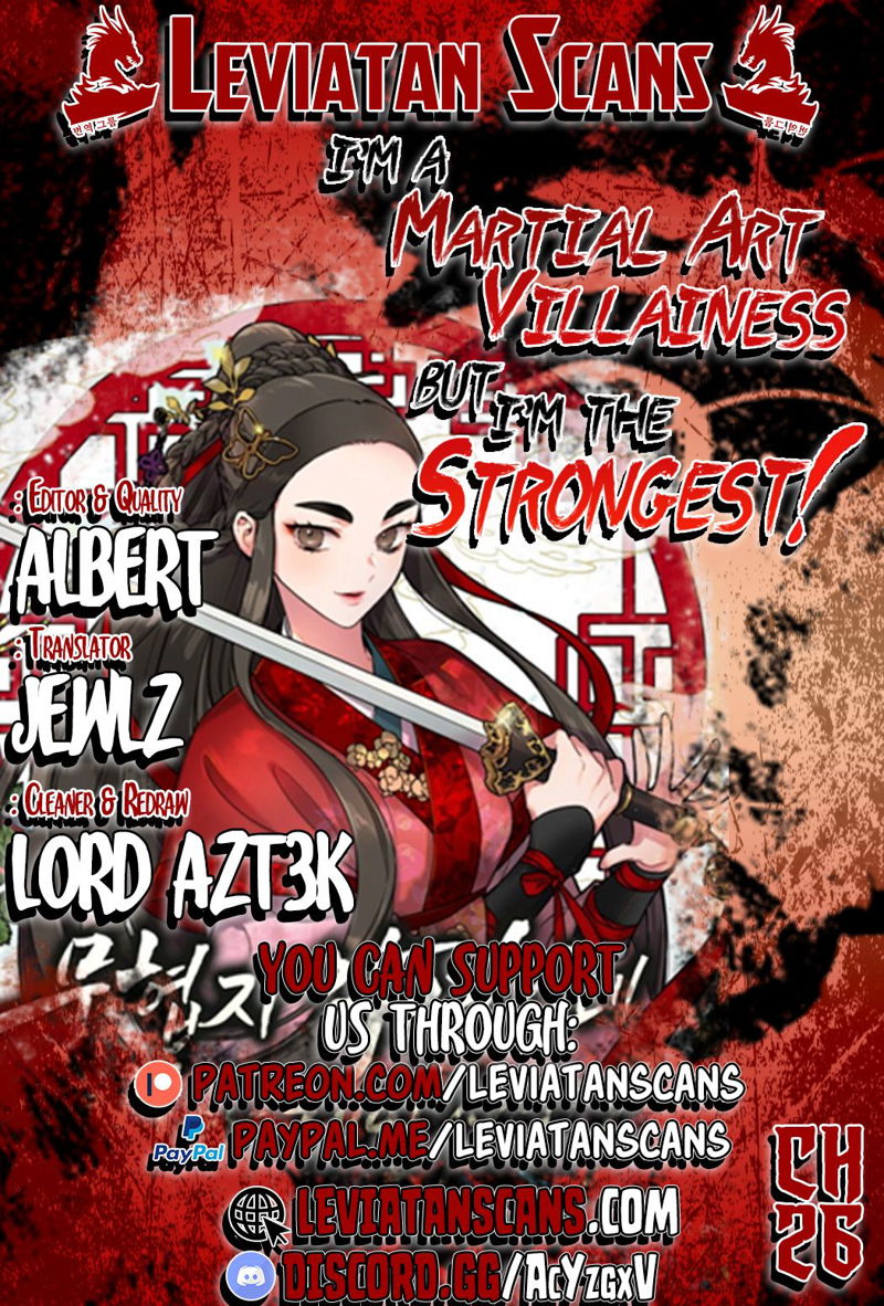 I'm a Martial Art Villainess but I'm the Strongest! Chapter 26 page 1