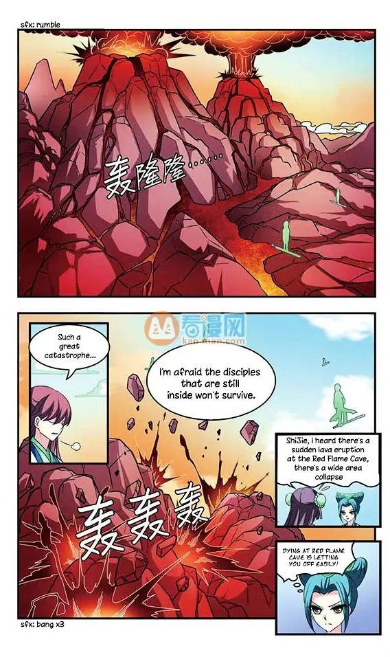 Feng Qi Cang Lan Chapter 11 - Flying accross the red flame cave page 22