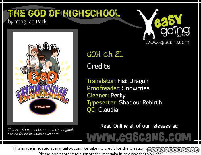 The God of High School Chapter 21 page 1