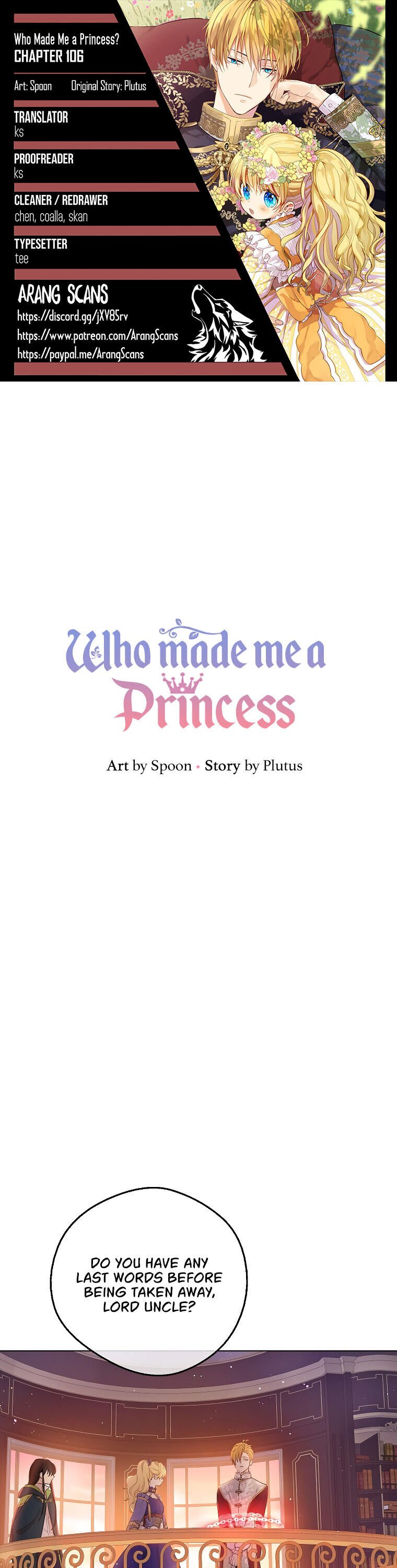 Who Made Me A Princess Chapter 106 page 1