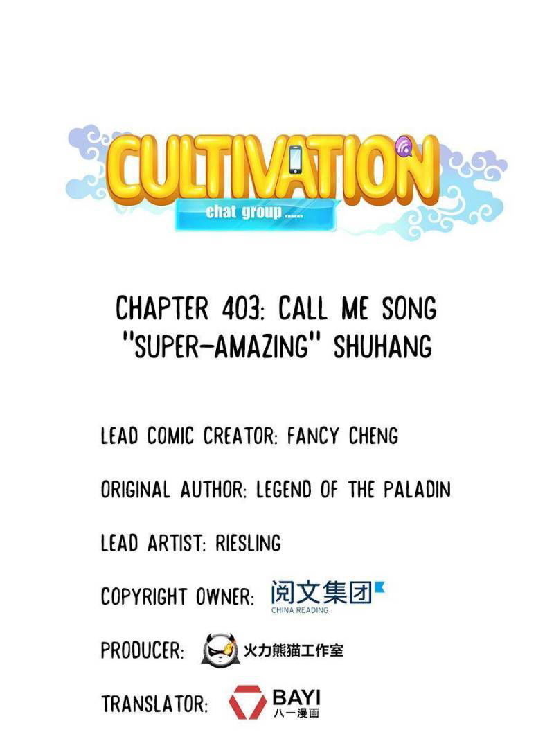 Cultivation Chat Group Chapter 403 page 1