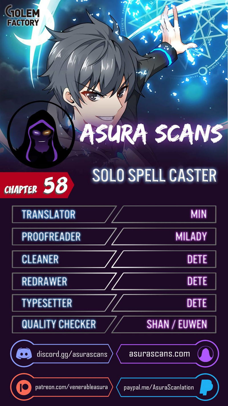 Solo Spell Caster Chapter 58 page 1