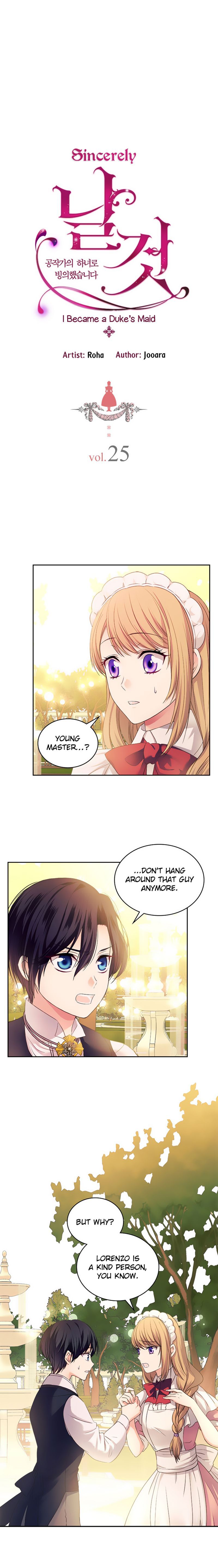 Sincerely: I Became a Duke's Maid Chapter 25 page 3