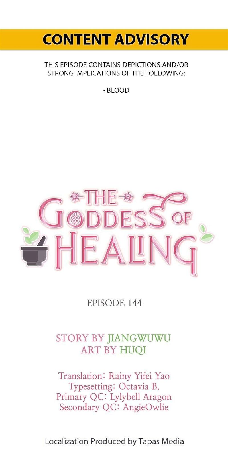 The Goddess of Healing Chapter 144 page 1