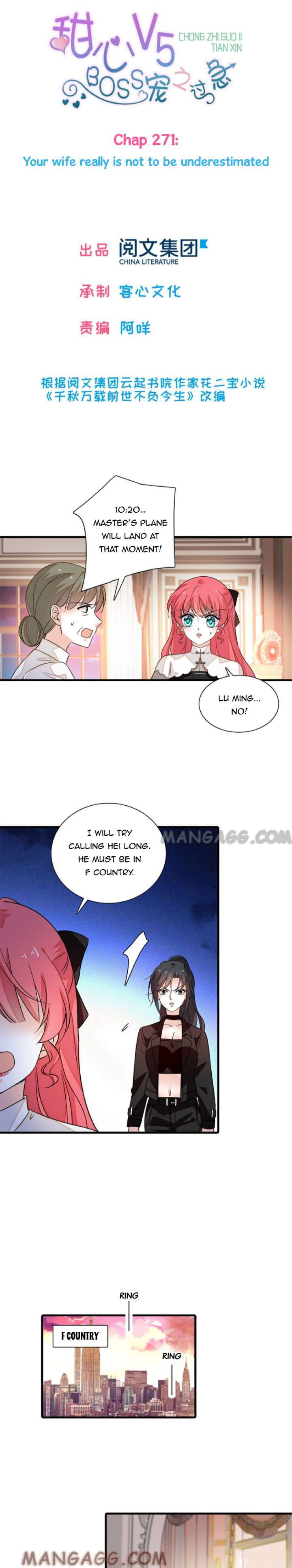 Sweetheart V5: The Boss Is Too Kind! Chapter 271 page 1