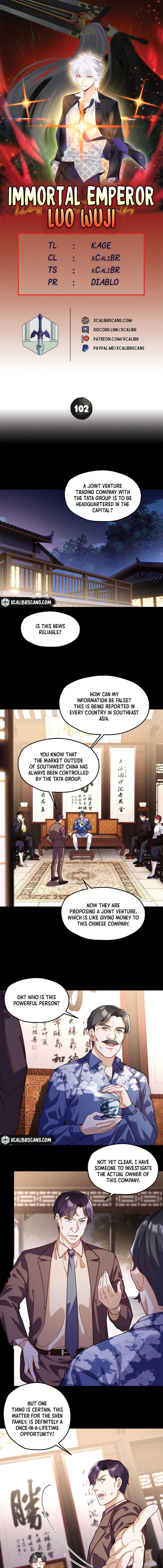 The Immortal Emperor Luo Wuji Has Returned Chapter 102 page 1