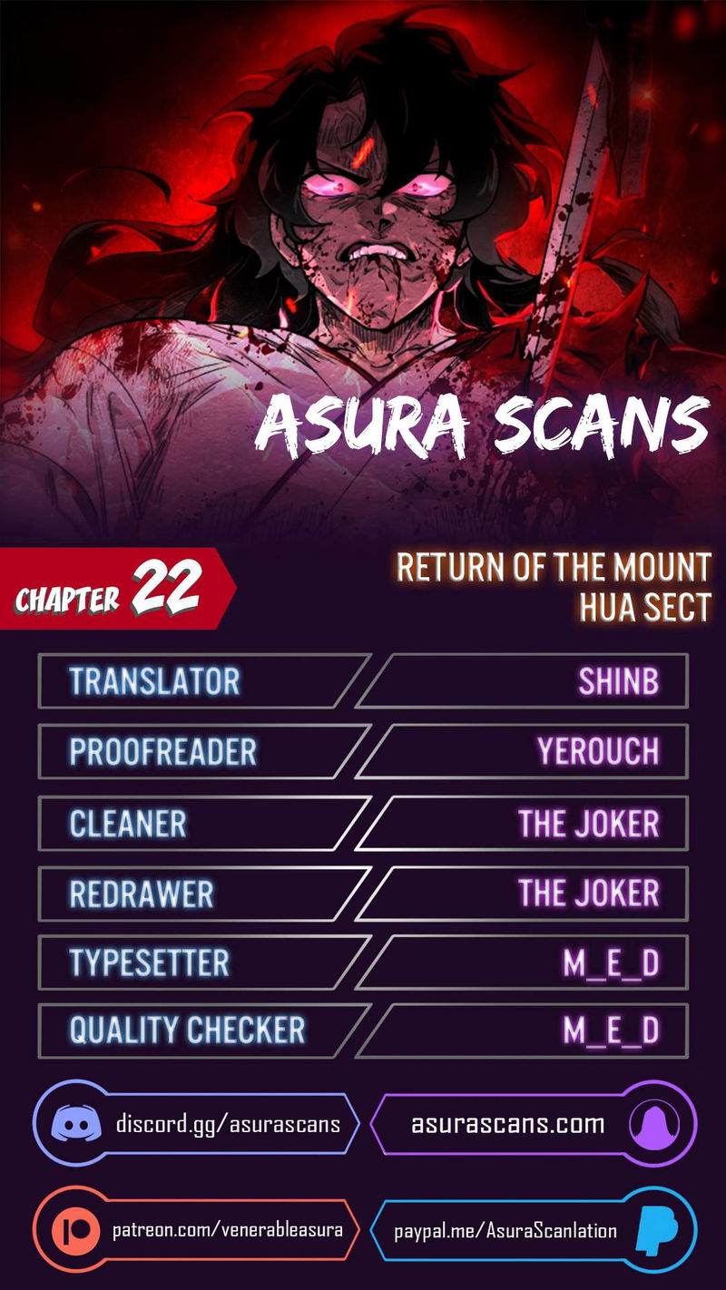 Return of the Mount Hua Sect Chapter 22 page 1