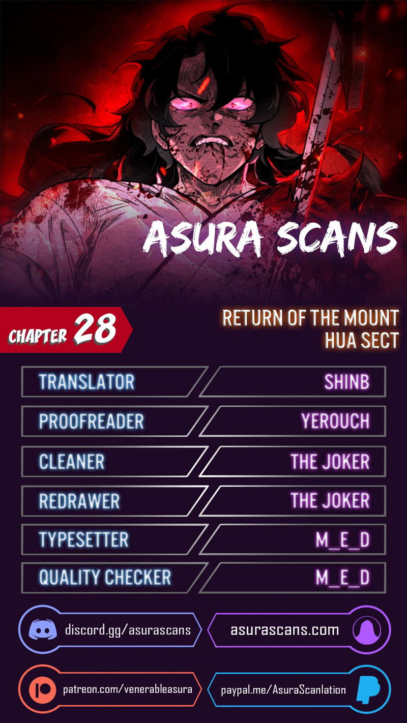 Return of the Mount Hua Sect Chapter 28 page 1