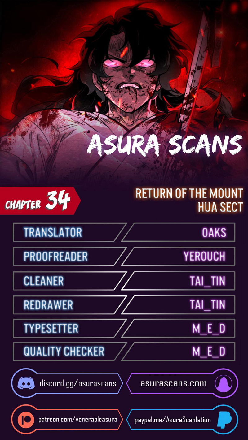 Return of the Mount Hua Sect Chapter 34 page 1