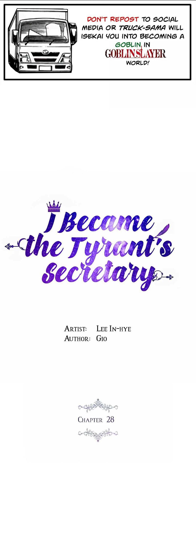 I Became the Tyrant’s Secretary Chapter 28 page 1