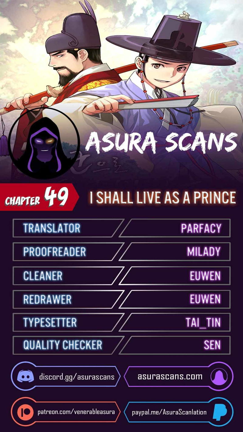 I Shall Live As a Prince Chapter 49 page 1