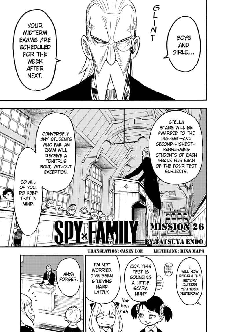 SPY x FAMILY Chapter 26 page 1