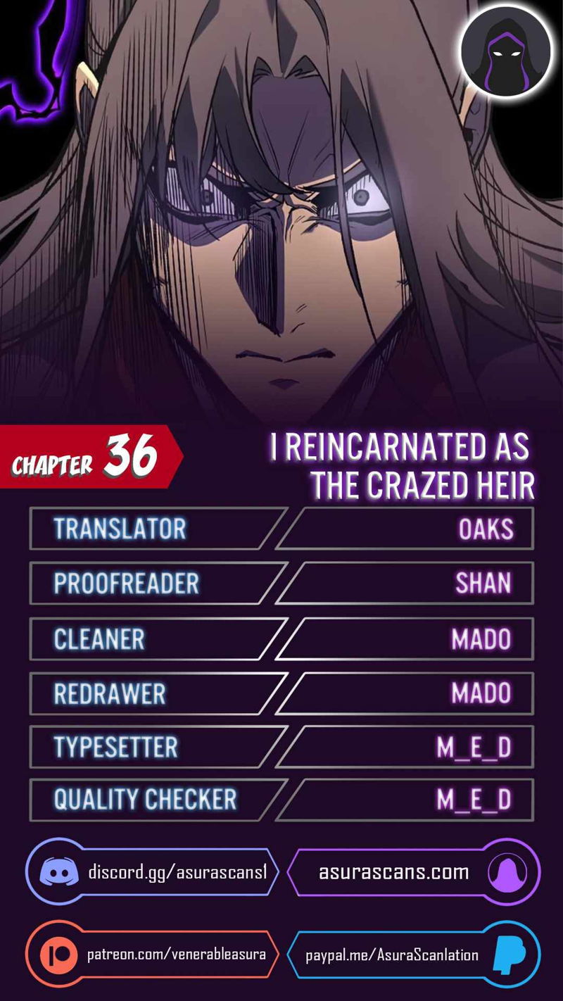 I Reincarnated As The Crazed Heir Chapter 36 page 1