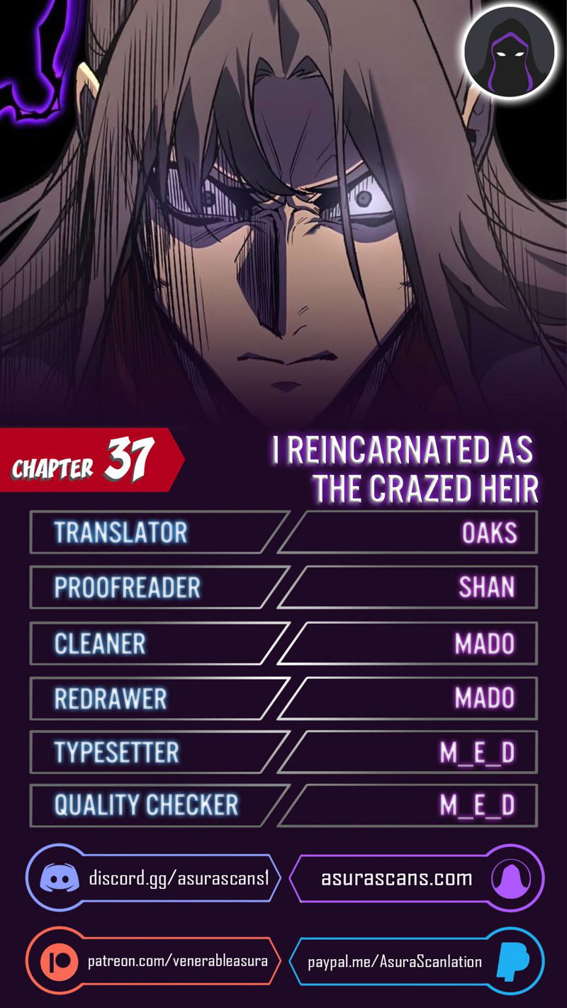 I Reincarnated As The Crazed Heir Chapter 37 page 1