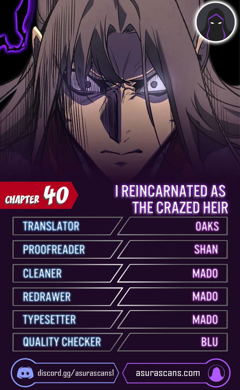 I Reincarnated As The Crazed Heir Chapter 40 page 1