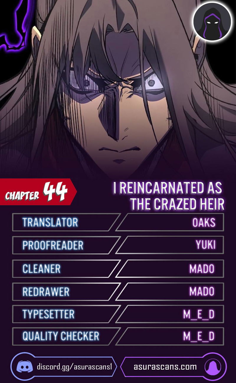 I Reincarnated As The Crazed Heir Chapter 44 page 1