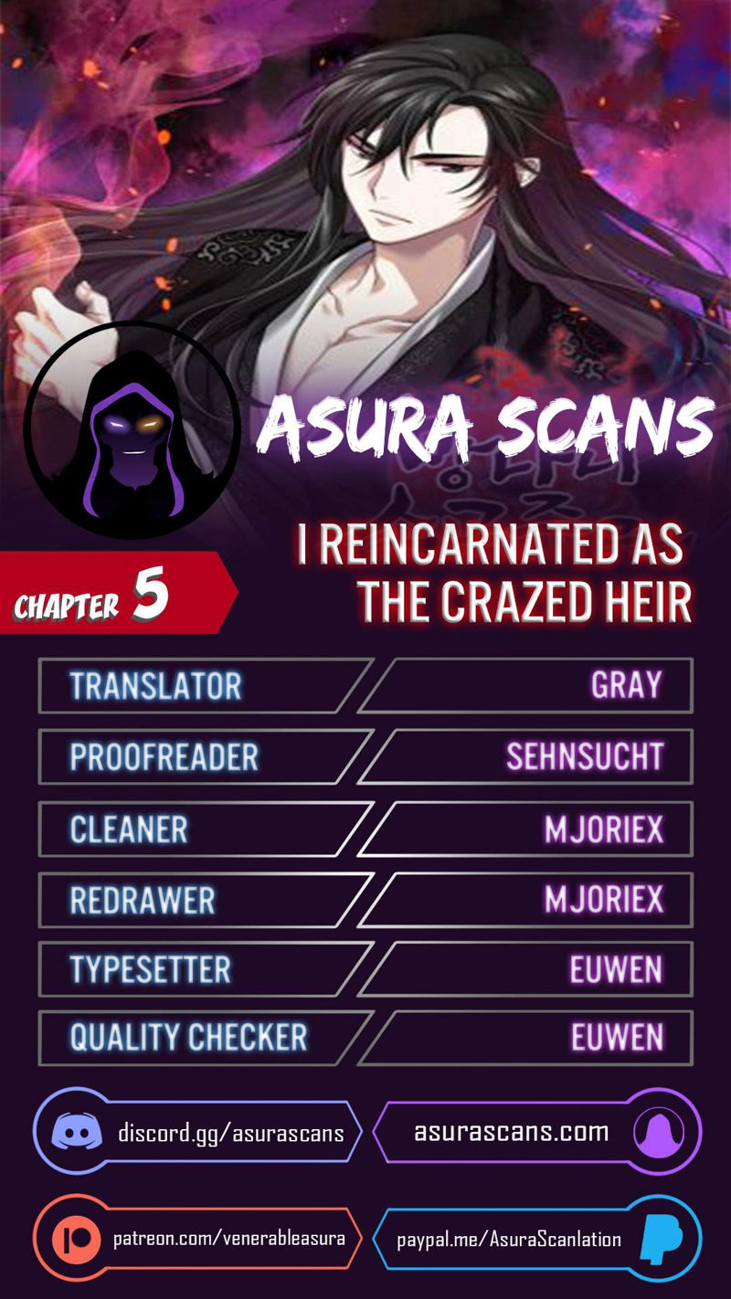 I Reincarnated As The Crazed Heir Chapter 5 page 1
