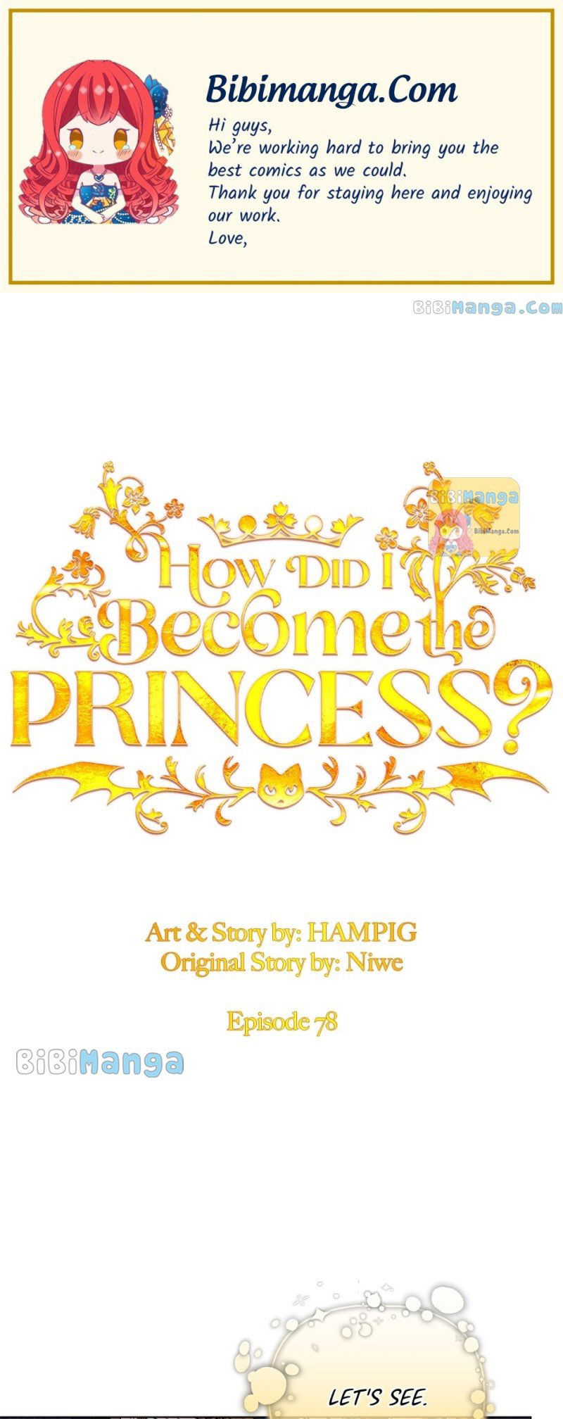 Starting from Today, I’m a Princess? Chapter 78 page 1