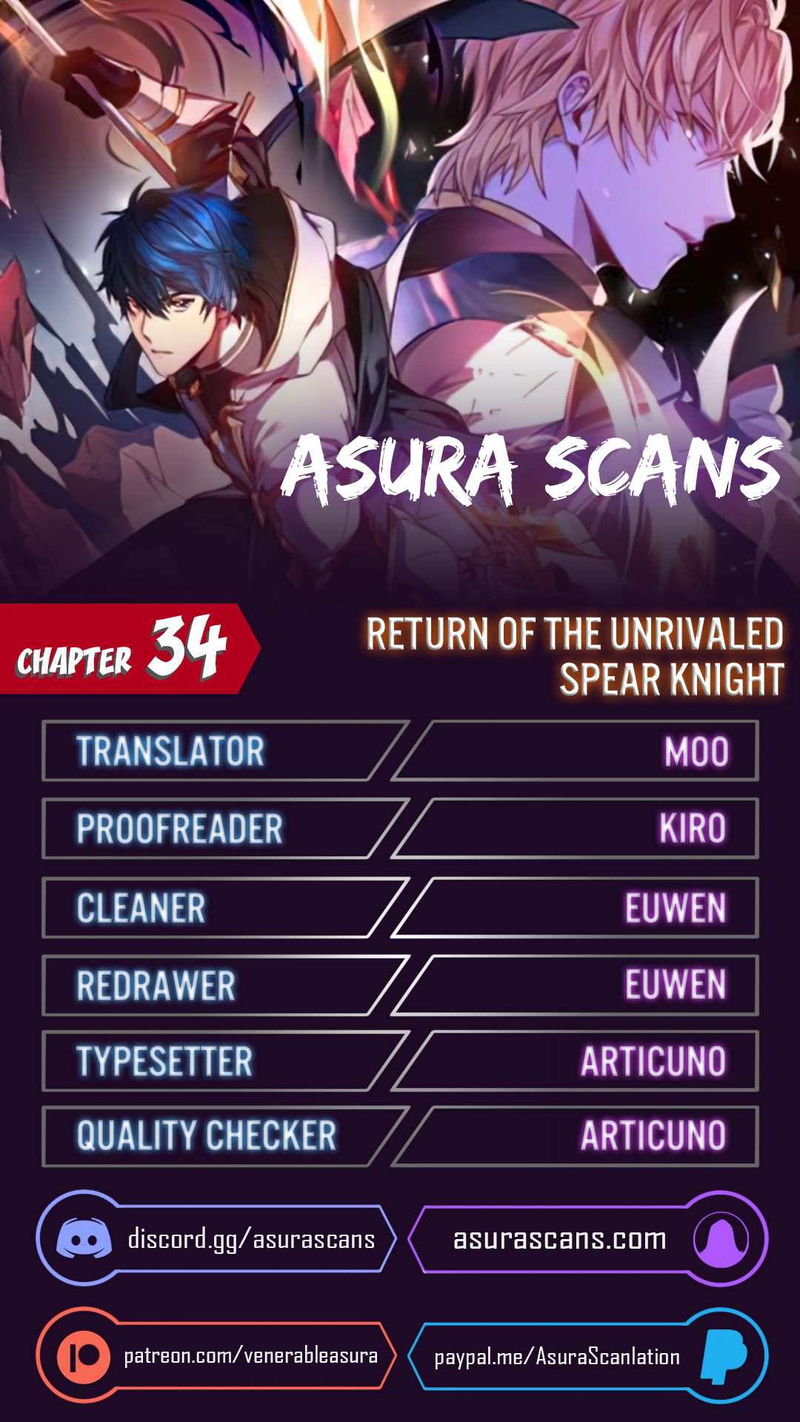 Return of the Legendary Spear Knight Chapter 34 page 1