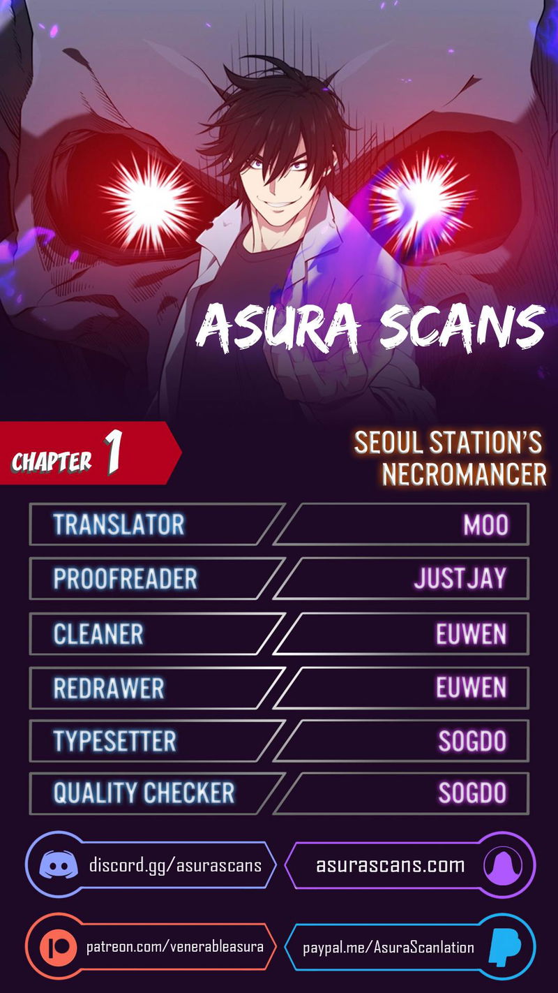 Seoul Station’s Necromancer Chapter 1 page 1