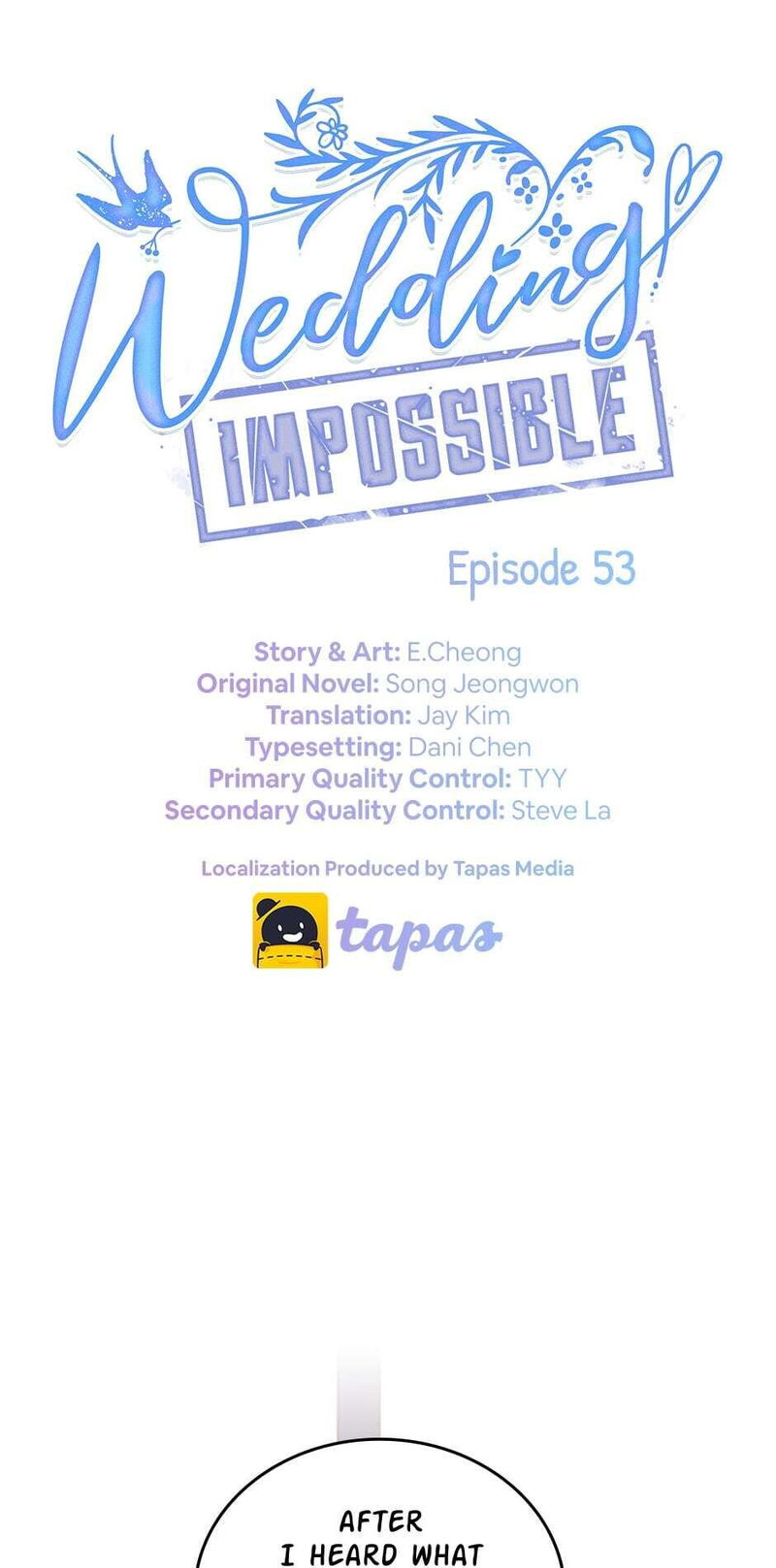 Wedding Impossible Chapter 53 page 1