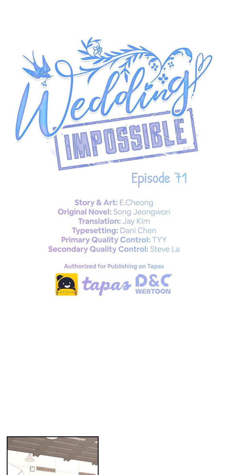 Wedding Impossible Chapter 71 page 1